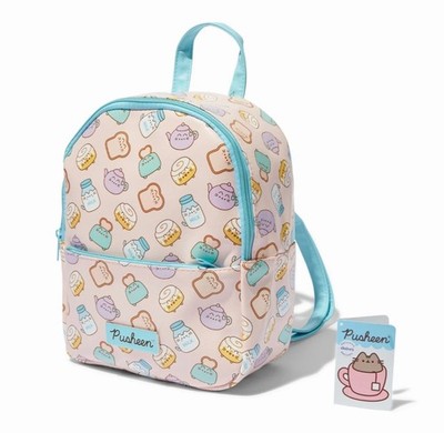 Pusheen Cat Claire's Exclusive Breakfast Printed Backpack New with Tags 