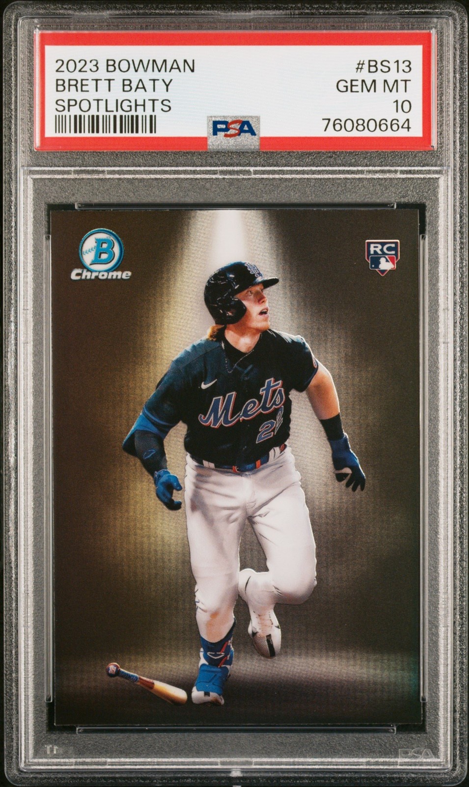 Graded 2023 Topps Bowman Brett Baty #BS13 Spotlights Rookie Card PSA 10