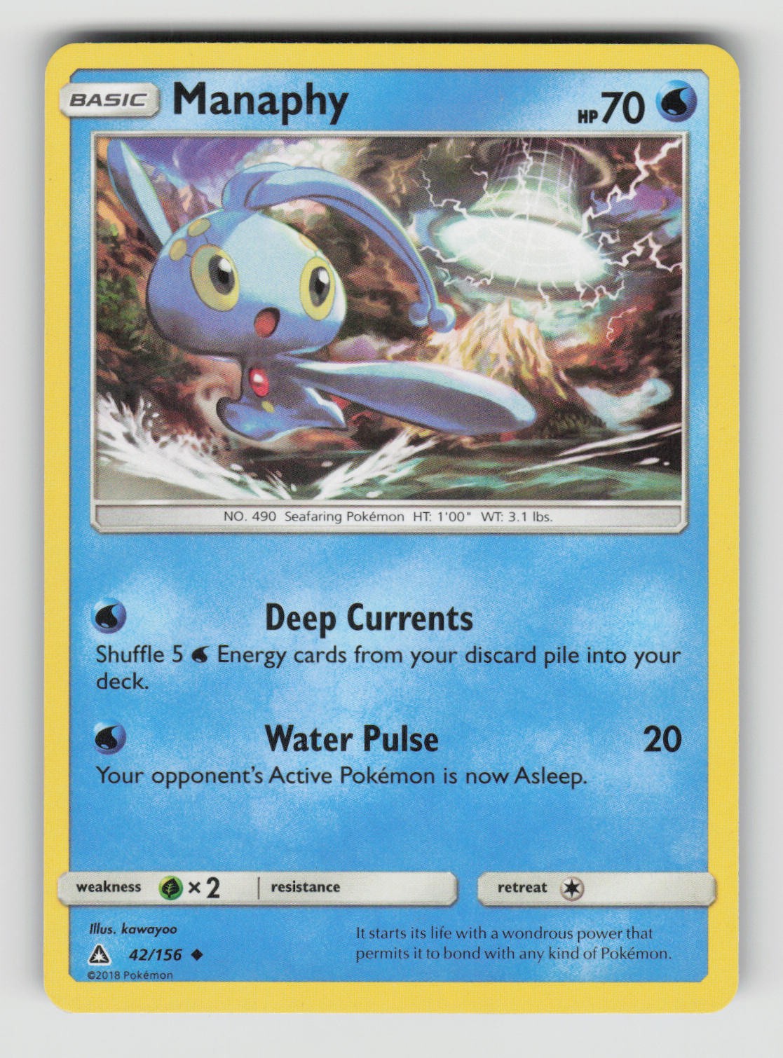 Manaphy 42/156 Uncommon Ultra Prism Pokemon Near Mint