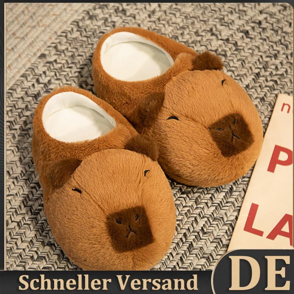 APL Dolci Pantofole Capybara Donna Comode Calde Peluche per Interni
