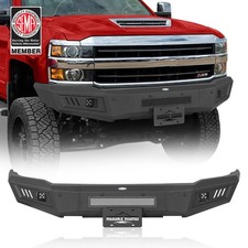 Fit Chevy Silverado 2500hd 3500hd 2015-2019 Steel Front Bumper Wled Spotlight Fit Chevy Silverado 2500hd 3500hd 2015-2019 Steel Front Bumper Wled Spotlight