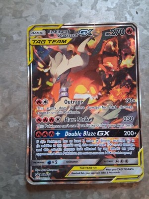 Reshiram and Charizard Tag Team GX - SM201 2019 - Both Oversize