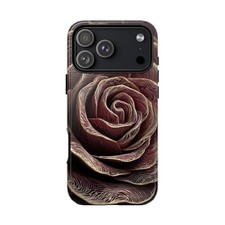Rose Flower Abstract Gold Lines  Phone Ink Case for iPhone Galaxy Pixel