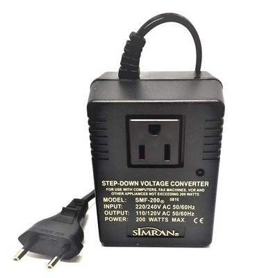 SMF-200 Deluxe 200 Watts Step Down Voltage Converter for International Travel...