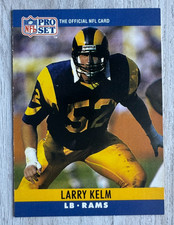Larry Kelm 1990 Pro Set Trading Card Los Angeles Rams Football NFL #63 Vtg
