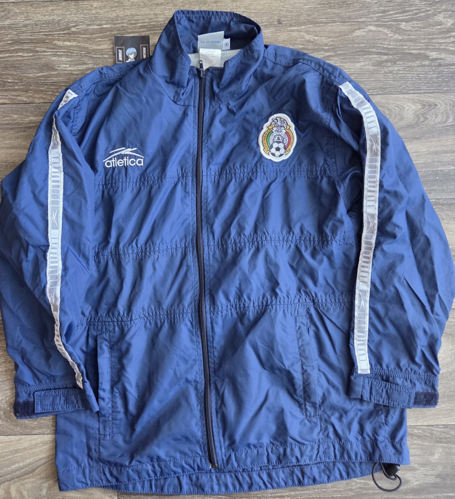 Atletica Mexico Seleccion 2002 Futbol Training Windbreaker Jacket Youth Sz M 12