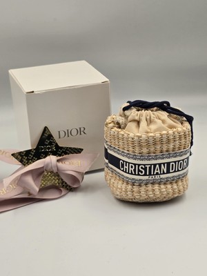 Christian Dior Straw Crossbody Novelty Mini Pouch VIP Limited | eBay