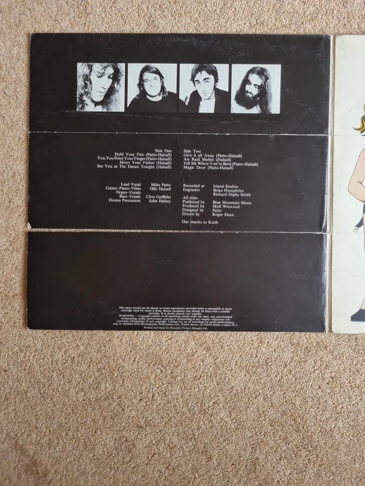 Patto - Hold Your Fire Vinyl LP Vertigo Records UK 1971 - Image 2 of 4