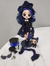 2019 10" Moonlight B.B. LOL Surprise OMG Goth Doll Dressed Shoes Lot Hat Glasses