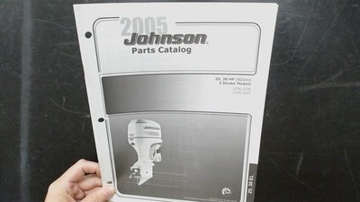 Johnson 25 30 EL Parts Catalog J25ELSOB 130ELSOD 2005 2 Stroke Models