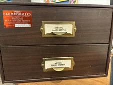 C & E Marshall Watchmakers 2 Drawer Cabinet  ...