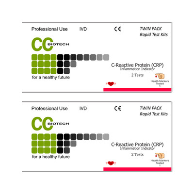 4er Pack C Reactive Protein (CRP) Schnelltest.  2 x Doppelpack. insgesamt 4 Tests.