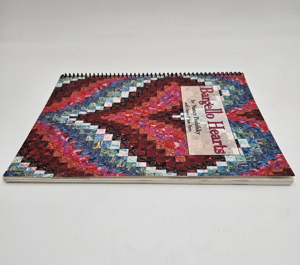 Bargello Hearts от Нэнси Подольски | РЕДКАЯ книга с узорами для квилтинга в спиральном переплете в хорошем состоянии - Изображение 4 из 4