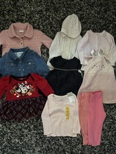 9–12 Months Baby Girl Bundle – Very Good Condition – Jacket, Dress, Knitwear,