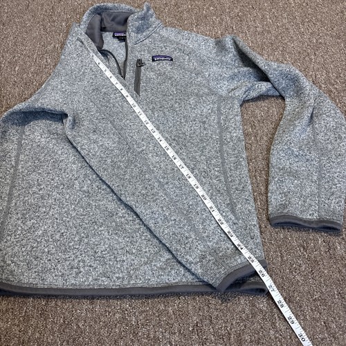 Patagonia Better Sweater Fleece Jacket Men's Size Small Gray 1/4 Zip Style 25523 - Picture 7 of 8