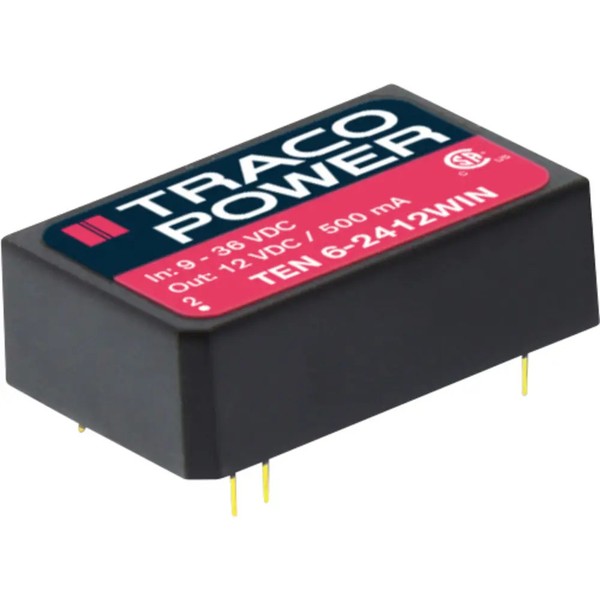 TracoPower TEN 6-4811WIN Dc/Dc-Wandler, Print 48 V/Dc 5 V/Dc 1.2 A 6 W Anzahl-image