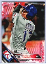 Shin Soo-Choo 2016 Topps Mini Red 5/5 Texas Rangers