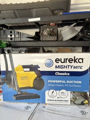 Eureka Mighty Mite 3670G Canister Vacuum Blower 20 ft Cord Attachments