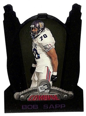 Bob Sapp 1997 Press Pass Combine Die Cut Card #27 Washington Huskies