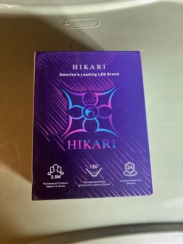 Hikari V55-H11 Megatron LED Bulbs – 2-Pack, 20,000 Lumens, Cool White, 12V