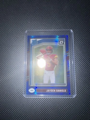 2024 Panini Donruss Optic - Rated Rookie Jayden Daniels Blue Hyper Prizm (RC)