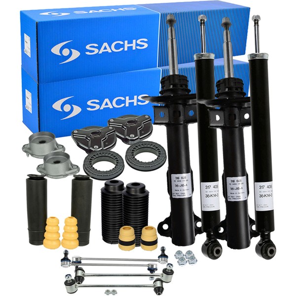 4X Sachs StoßDäMpfer Domlager Koppelstange Satz FüR Mercedes W204 Sportfahrwerk-image