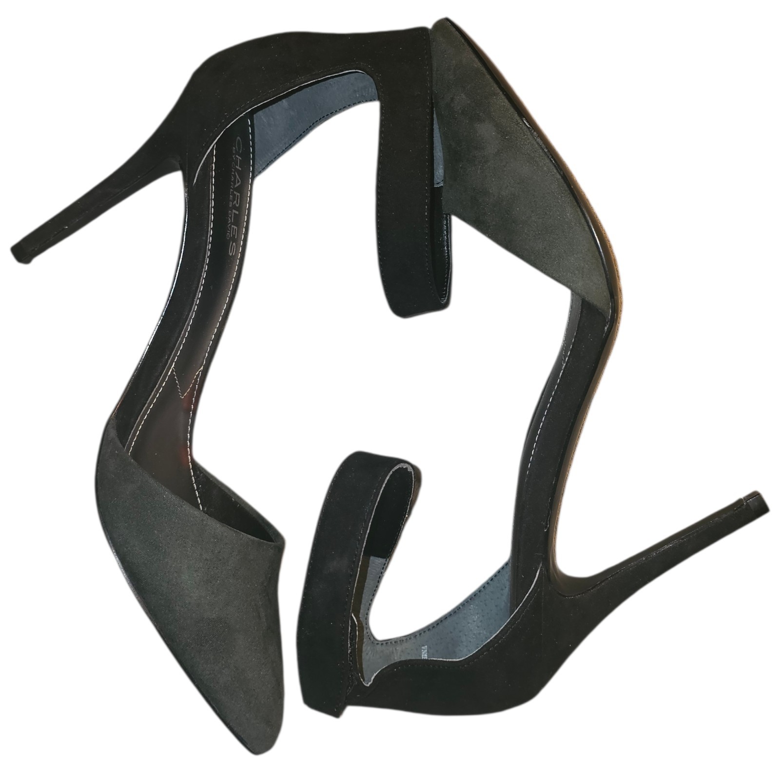 Charles David Black Forest Pointer Micro Suede An… - image 7