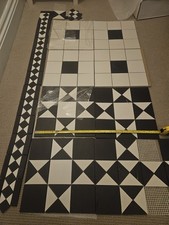 Victorian Flooring Osterley Black & White Outdoor Porceilain Tiles