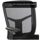 ProGrid Black Mid Back Managers Office Chair with Adjustable Arms — photo 7