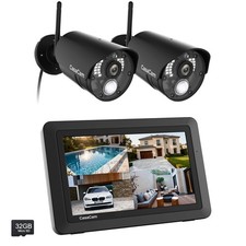 CasaCam VS802 Wireless Security Camera System with 7 Touchscreen Monitor and...