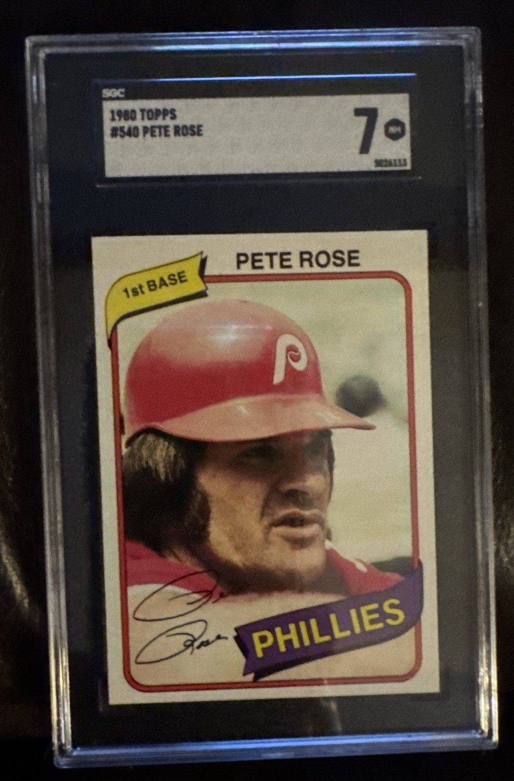 1980 Topps #540 Pete Rose PSA 7