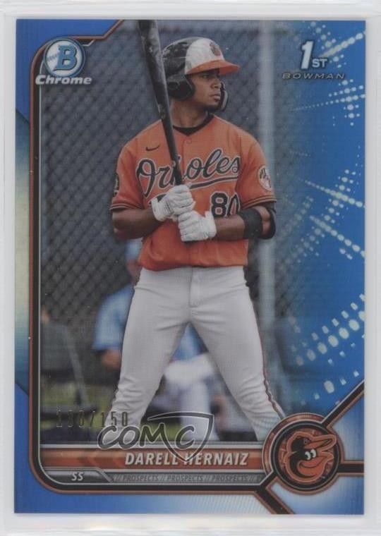 2022 Bowman Chrome Prospects Blue Refractor /150 Darell Hernaiz #BCP-27