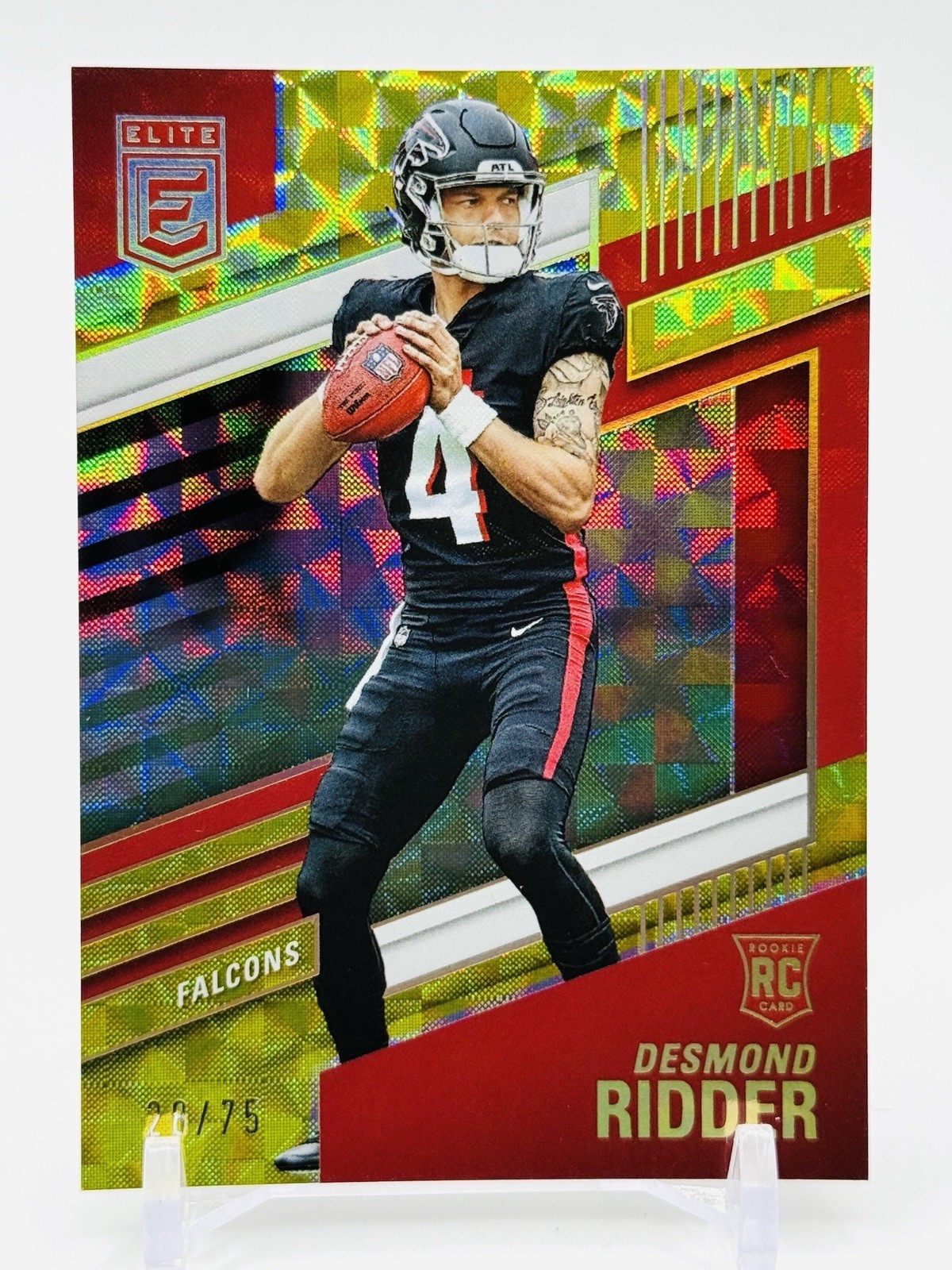 DESMOND RIDDER RC /75 - SP ROOKIE YELLOW HOLO FOIL #105 - 2022 Donruss Elite