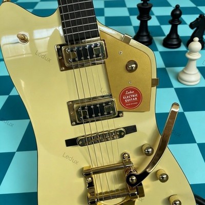 Thunderbird BILLY BO electric guitar cream yellow tremolo bridge joint selt in
