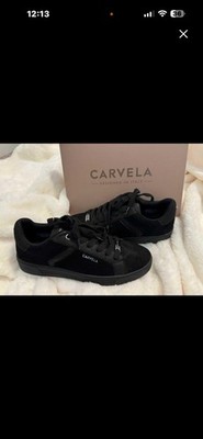 Carvela Women s Leather Sneakers 8.5 Black