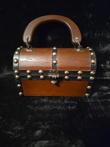 Wooden Treasure Chest Purse