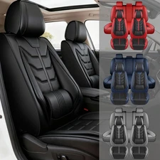 For TOYOTA Car Seat Covers Leather Full Set 5-Seats Front Rear Cushion Protector