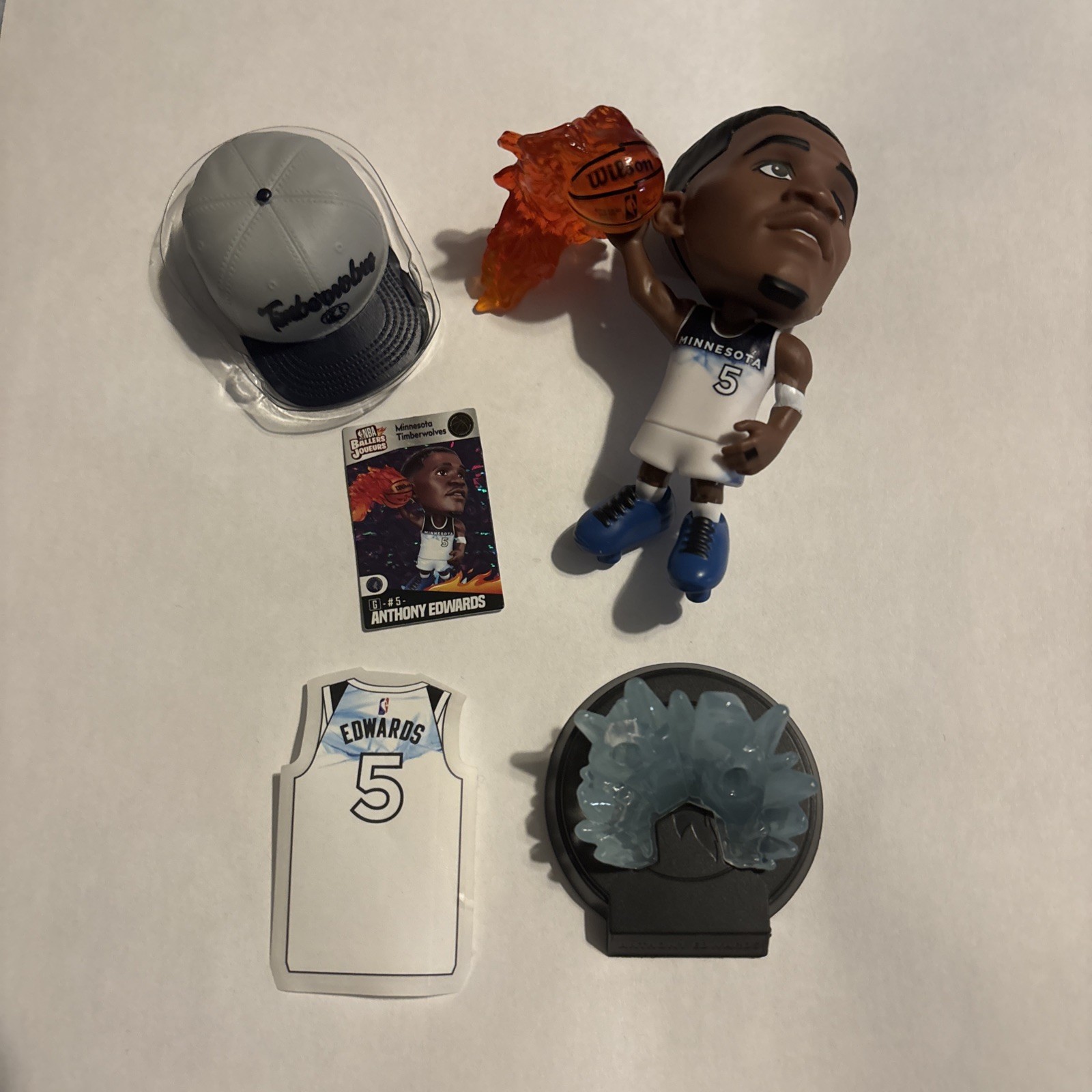 5 Surprise NBA Mini Brands Ballers Series 2 Super Rare Anthony Edwards #5