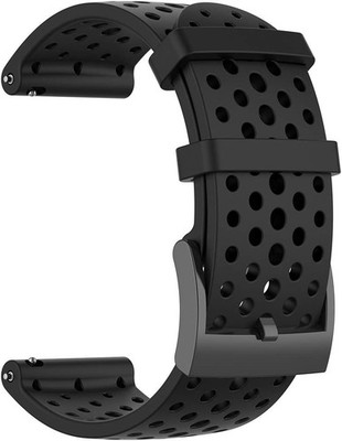 Silicone Strap Compatible with Suunto 7/9/9Baro - Adjustable Black-Small