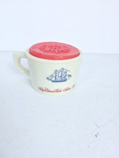 Vintage OLD SPICE POTTERY GLASS SHAVING MUG COLLECTIBLE W/ UNUSED SOAP O