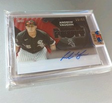 2022 Topps Clearly Authentic ANDREW VAUGHN Generation Now Red #'d 11/50