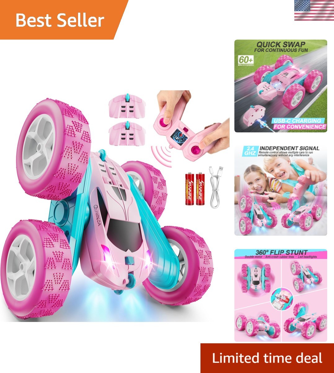 With Led Headlights - Rechargeable Fun For Girls