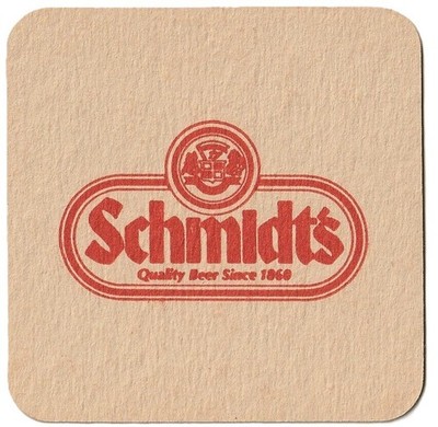 Schmidt's/ Schmidt's Light   Beer Coaster Philadelphia PA