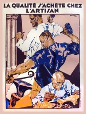 13603.Decor Poster.Home Interior design.Wall Art.Vintage French Craftsmanship Ad