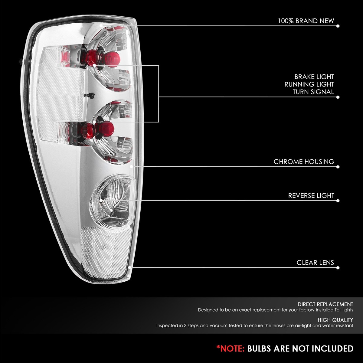 For 04-12 Chevy Colorado GMC Canyon OE Style Clear Lens Tail Light 