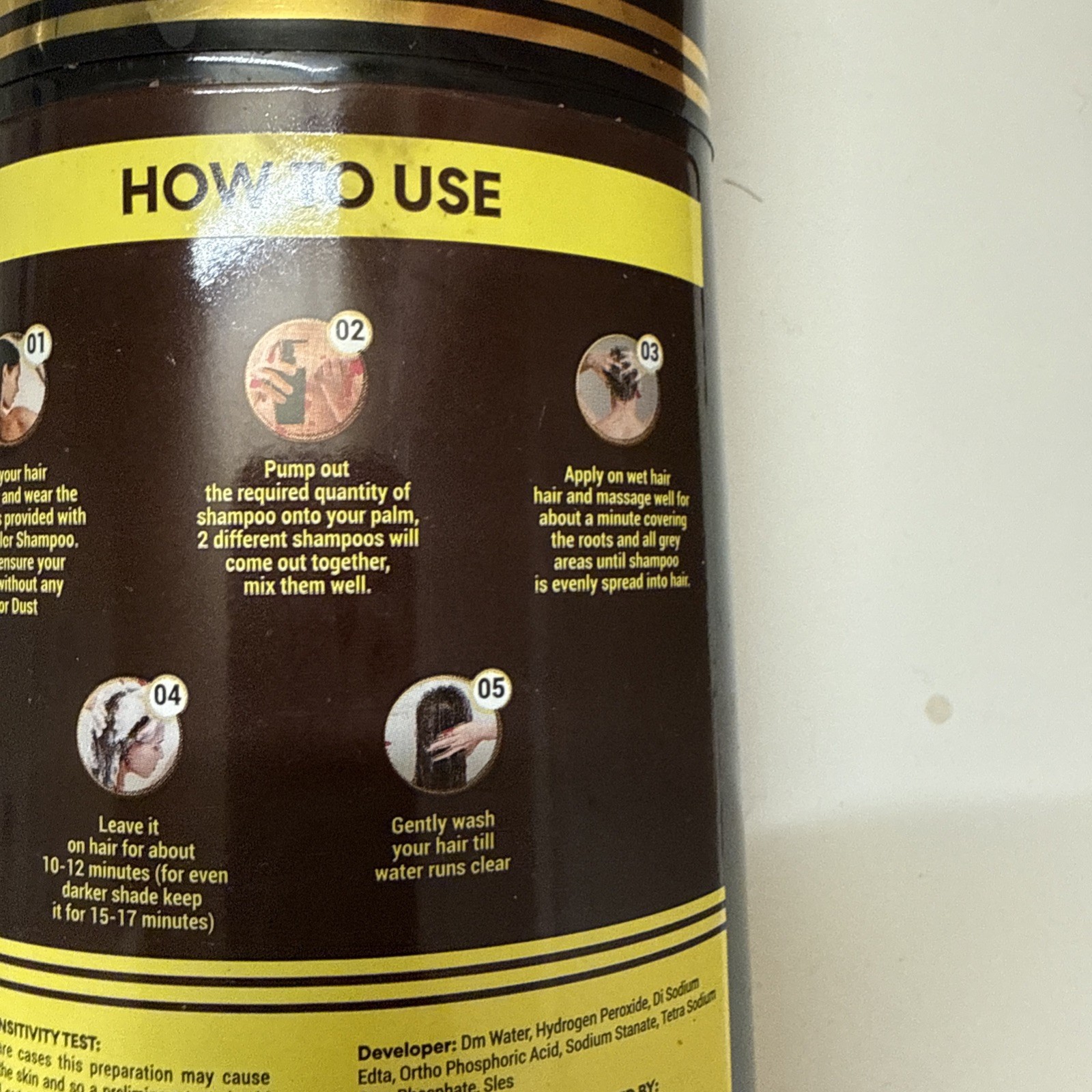 Kokila NO PPD Shampoo Hair Colour - Dark Brown - 400ml - 10 