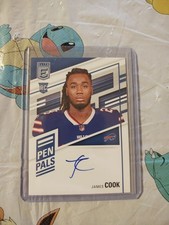 2022 Panini Donruss Elite Rookies James Cook Pen Pals RC Auto #PPJC