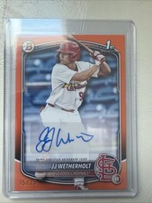 JJ Weterholt 1st Bowman Draft  2025 Auto /25