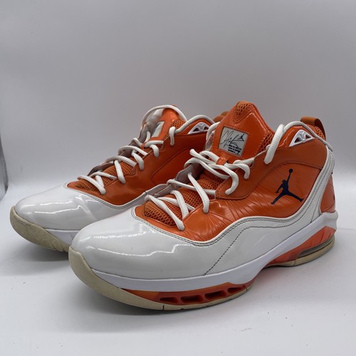 NIKE AIR JORDAN MELO M7 MENS BASKETBALL SHOES ORANGE & WHITE 469786127
