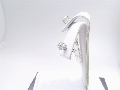 $2400 WOW CERTIFIED 1/2CTTW CT REAL Diamond Stud Earrings 14k SOLID WHITE Gold! - Picture 3 of 7